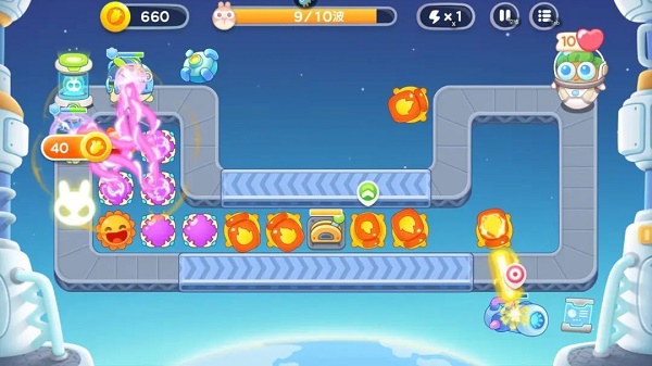 保卫萝卜4太空穿越第53关怎么通关