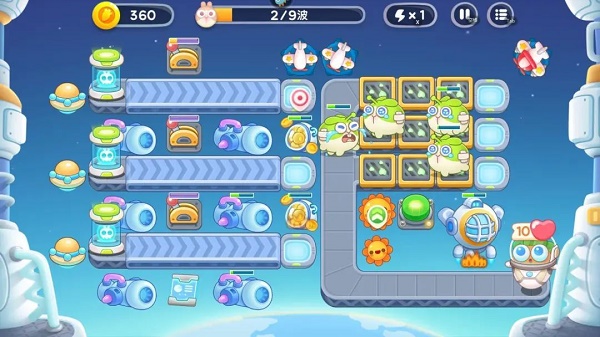保卫萝卜4太空穿越第58关怎么过